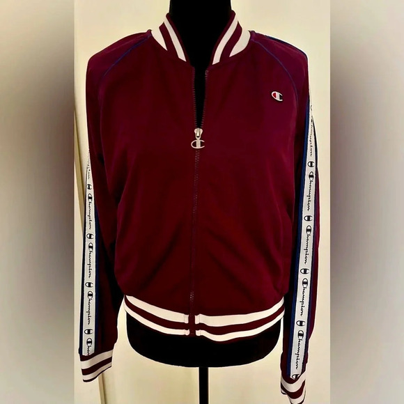 Champion Burgundy Y2K Track Jacket  - Size L - Picture 5 of 10
